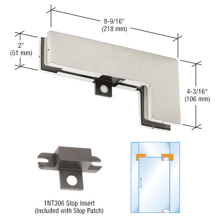 DORMAKABA® Sidelite Mounted Transom Patch Fitting