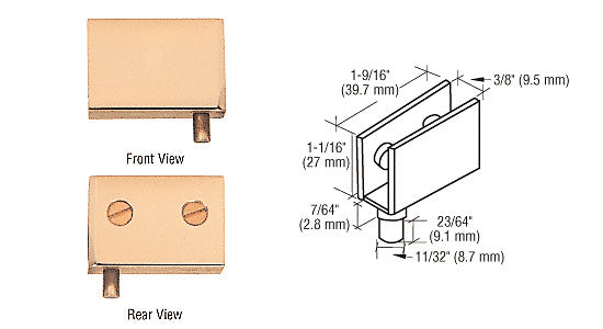 CRL Glass Door Pivot Hinges