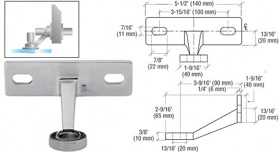 CRL Regular Duty Spider Fitting Single Arm Fin Mount Frame