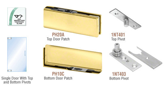 CRL North American Patch Door Kit - Without Lock