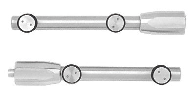CRL Laguna Series Standard Top and Bottom Pivot Rod Set