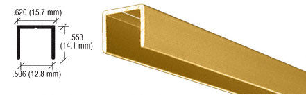 CRL Aluminum 1/2" U-Channel