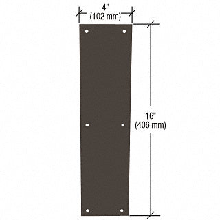 CRL Push Plates 4" x 16"