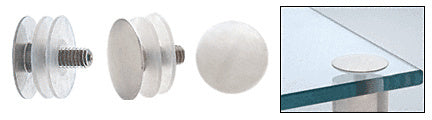 CRL Brass Low Profile Standoff Cap Assembly for 1-1/4" Standoff Bases