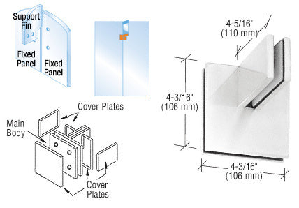 CRL Patch Connector with Support Fin Bracket