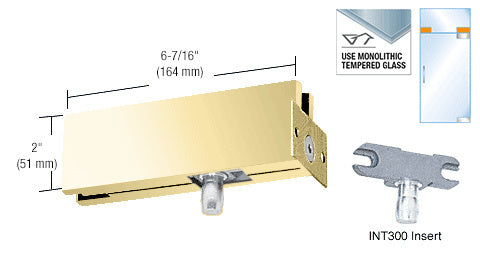 CRL Wall Mounted Transom Patch With 1NT300 Insert