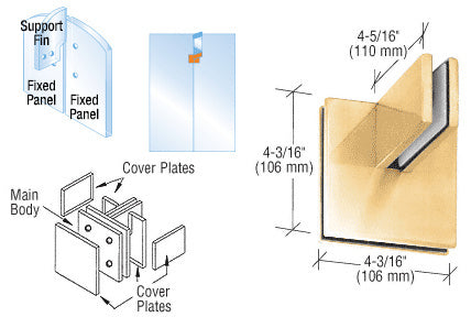 CRL Patch Connector with Support Fin Bracket