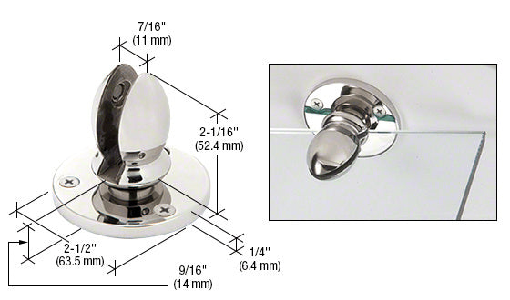 CRL 316 3/8" Vertical Panel Clamp