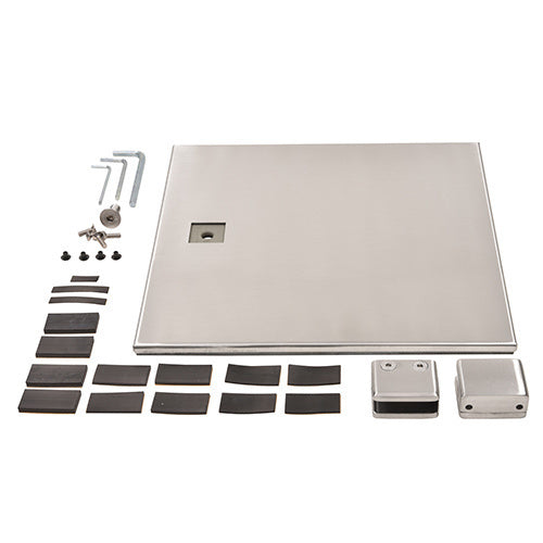 CRL Stainless Free Standing Post Base - End Left base