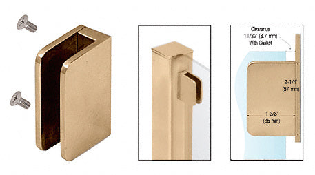 CRL 3/8" Top Flat Base Glass Clip