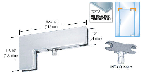 CRL Sidelite Transom Patch With 1NT300 Insert