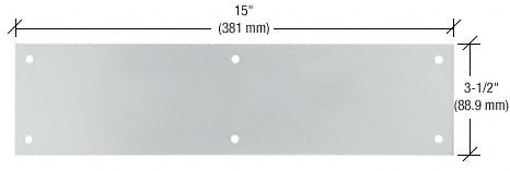 CRL 3-1/2" x 15" Push Plate