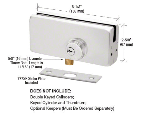 CRL AMR215 Series Patch Lock