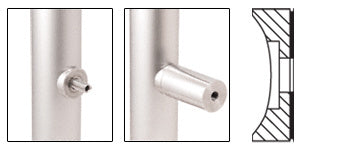 CRL 2" Tubing Adaptor for 1-1/4" Diameter Standoff