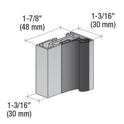 CRL Fallbrook 1.1m Profile Wall-to-Glass Door Frame