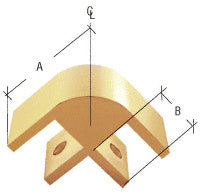 CRL 2-Way 90 Degree Standard Connector for 3/8" Glass