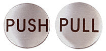 CRL 2" Round Push/Pull Set - Etched Stainless Steel