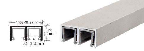 CRL Aluminum Plastic Lined Double Upper Channel