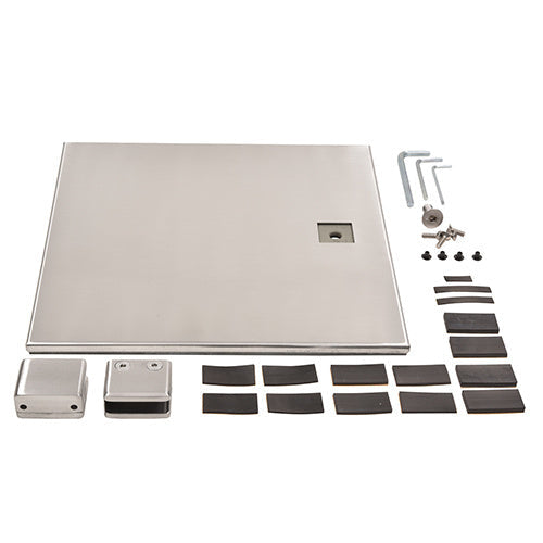 CRL Stainless Free Standing Post Base - End Right base