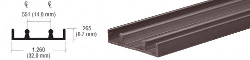 CRL Aluminum Lower Track Extrusion
