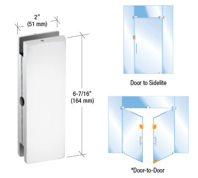 CRL AMR Series Sidelite or Glass Door Mounted Keeper