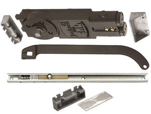 CRL Jackson® Regular Duty Spring 105º No Hold Open Overhead Concealed Closer with 'U' Offset Slide-Arm Hardware Package