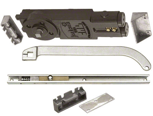 CRL Jackson® Regular Duty Spring 105º No Hold Open Overhead Concealed Closer with 'U' Offset Slide-Arm Hardware Package