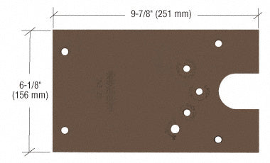 Rixson® 27 Series Left Hand Offset-Hung Floor Mounted Door Closer Cover Plate