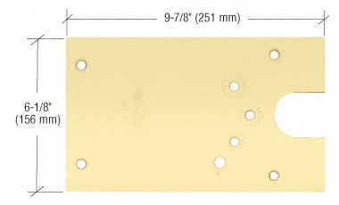 Rixson® 27 Series Left Hand Offset-Hung Floor Mounted Door Closer Cover Plate