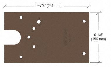 Rixson® 27 Series Right Hand Offset-Hung Floor Mounted Door Closer Cover Plate