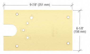 Rixson® 27 Series Right Hand Offset-Hung Floor Mounted Door Closer Cover Plate