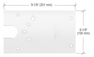 Rixson® 27 Series Right Hand Offset-Hung Floor Mounted Door Closer Cover Plate