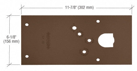 Rixson® 28 Series Center-Hung Right Hand Floor Mounted Door Closer Cover Plate