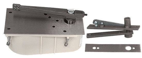 Rixson® 28 Series Center-Hung Left Hand 90º Selective Hold Open Floor Mounted Closer - Complete Package