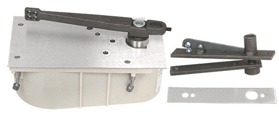 Rixson® 28 Series Center-Hung Left Hand 90º Selective Hold Open Floor Mounted Closer - Complete Package