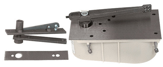 Rixson® 28 Series Center-Hung Right Hand 90º Selective Hold Open Floor Mounted Closer - Complete Package