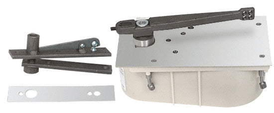 Rixson® 28 Series Center-Hung Right Hand 90º Selective Hold Open Floor Mounted Closer - Complete Package