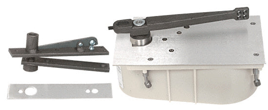 Rixson® 28 Series Center-Hung Right Hand 90º Selective Hold Open Floor Mounted Closer - Complete Package