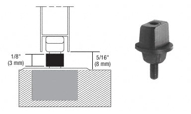 Dormakaba® 5/16" Clearance, 3º Right Hand Offset Tapered Type Spindle