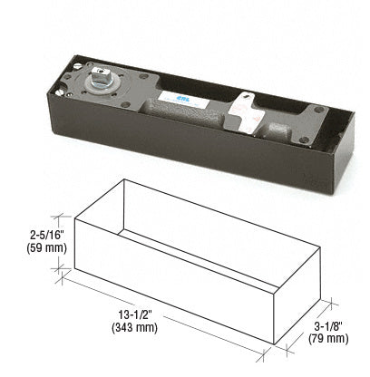 CRL 105º Hold Open Size 4 Spring Heavy Weight Floor Mounted Door Closer