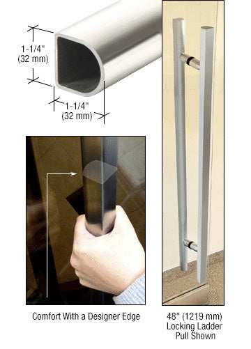 CRL 24" Designer Series "D" Shape Ladder Pull