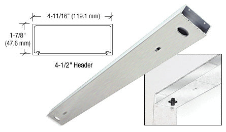 CRL  4-1/2" x 82.5" Double Door Header