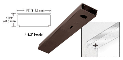 CRL 4-1/2" x 41-1/4" Single Door Header