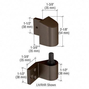 CRL 3/4" Offset Left Hand Intermediate Pivot Sets