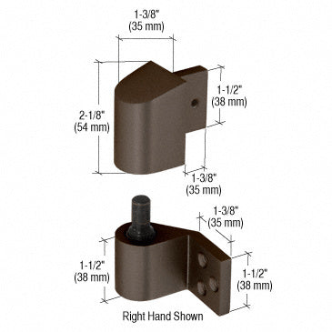 CRL 3/4" Offset Right Hand Intermediate Pivot Sets