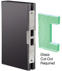 CRL 6" x 10" Center "Entrance" Lock Glass Keeper