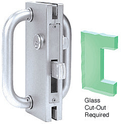 CRL 4" x 10" Non-Handed Center Lock With Deadthrow Latch