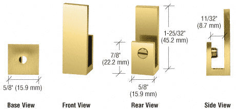 CRL Set Screw Clamp for 1/4" to 5/16" Glass