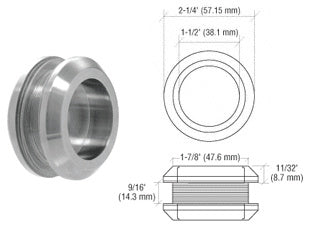 CRL Laguna Series Thru-Glass Pull