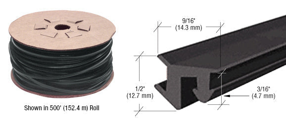 CRL Roll-In EPDM Gasket for Sidelite Rails - 100' Roll